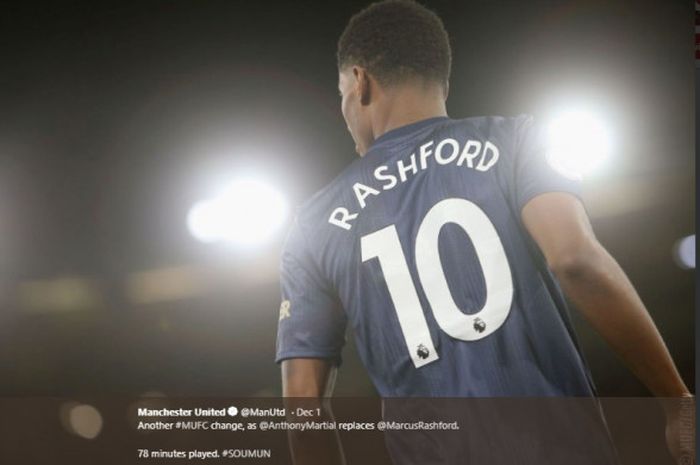 Penyerang Manchester United, Marcus Rashford, adalah salah satu bintang masa depan Inggris yang sedang bersinar