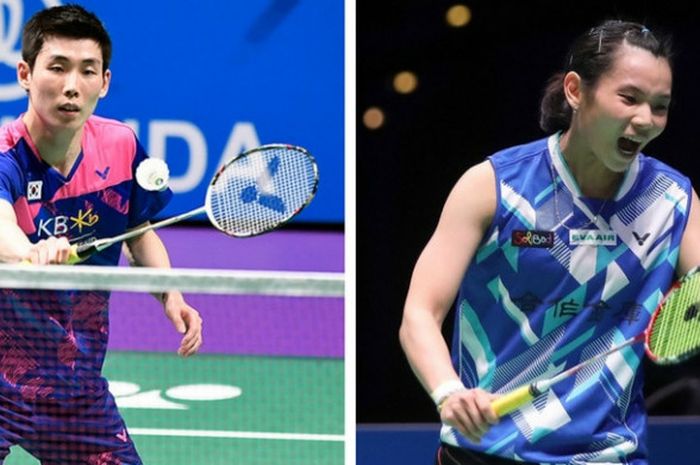 Son Wan-ho (kiri) dan Tai Tzu Ying (kanan).