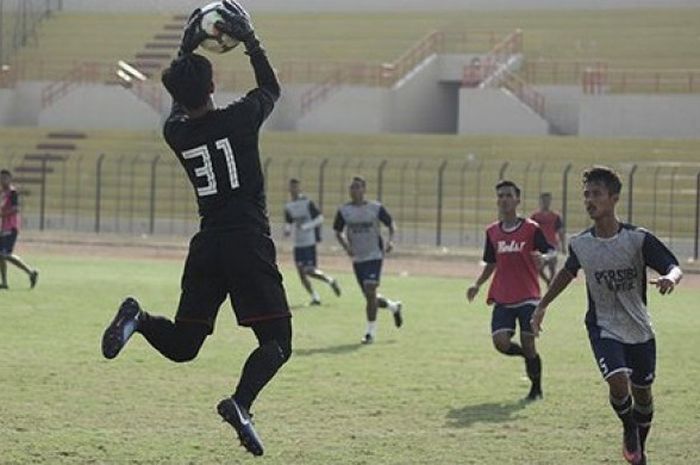 Jelang laga melawan PS Tira, para pemain Persiba Bantul sedang melakukan latihan pada Senin (23/7/2018) pagi.