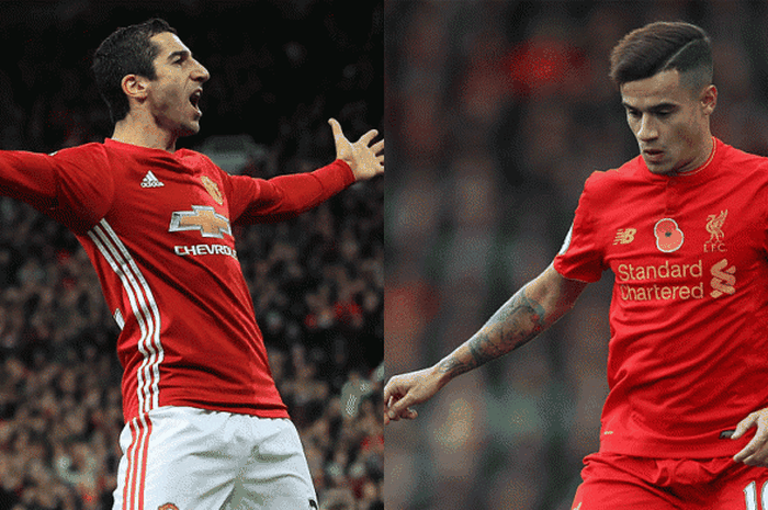 Henrikh Mktharyan dan Phillipe Coutinho. 