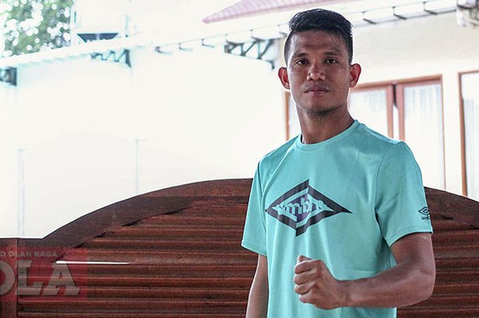  Gelandang Persija Jakarta, Sandi Sute saat ditemui di Klub Persada Ekskutif, Halim Jakarta Timur, R