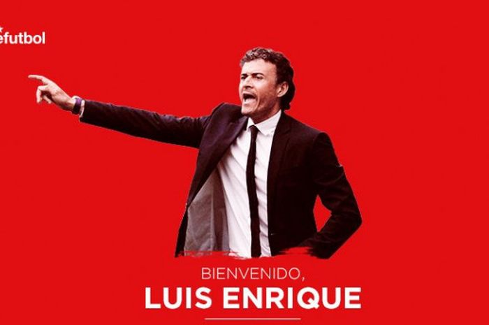 Luis Enrique resmi ditunjuk sebagai pelatih baru timnas Spanyol menggantikan Fernando  Hierro pada Senin (9/7/2018)