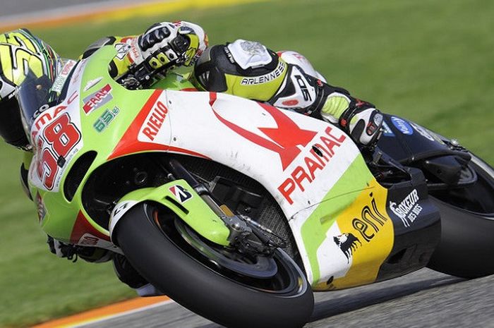 Loris Capirossi saat MotoGP Spanyol di SIrkuit Valencia tahun 2011.