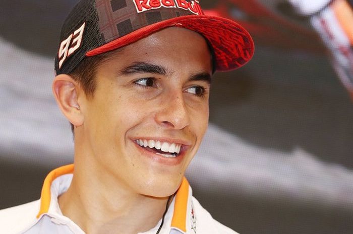 Marc Marquez saat mengunjungi markas Honda HQ di Tokyo, Selasa (10/10/2017)