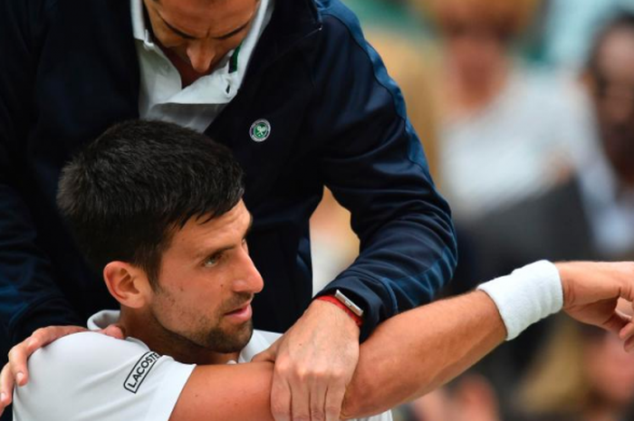 Novak Djokovik Menderita Cedera Di Perempat Final Wimbledon 2017.