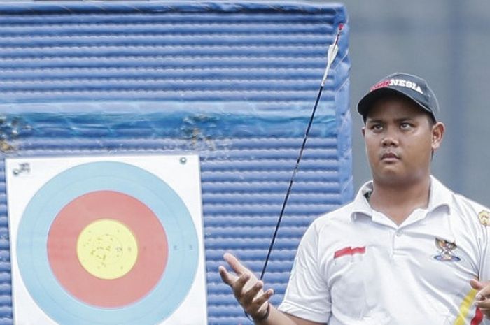 Prima Wisnu Wardhana, tak akan diturunkan di test event panahan Asian Games 2018.