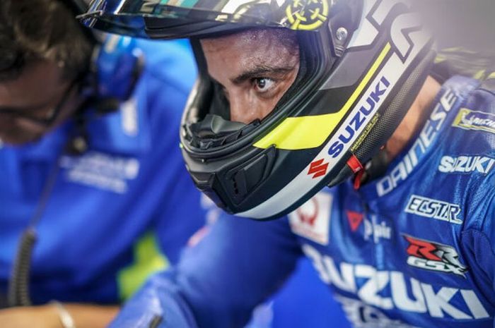 Andrea Iannone saat FP1 MotoGP Jerman, Jumat (13/7/2018).