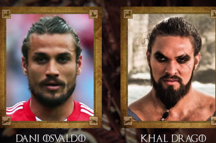 Dani Osvaldo tampak Seperti pemeran dalam serial Game of Thrones