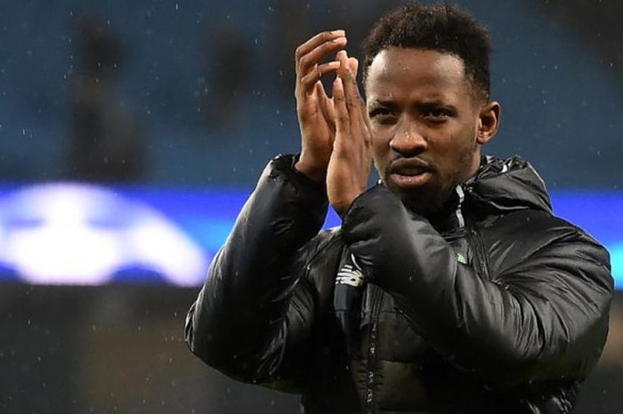 Reaksi Moussa Dembele seusai partai Liga Champions antara Celtic FC melawan Manchester City di Etihad Stadium, Manchester, 6 Desember 2016.