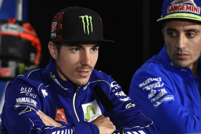 Maverick Vinales saat jumpa pers jelang MotoGP Australia, Kamis (19/10/2017).