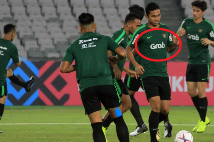 Sesi latihan resmi timnas Indonesia di Piala AFF 2018.