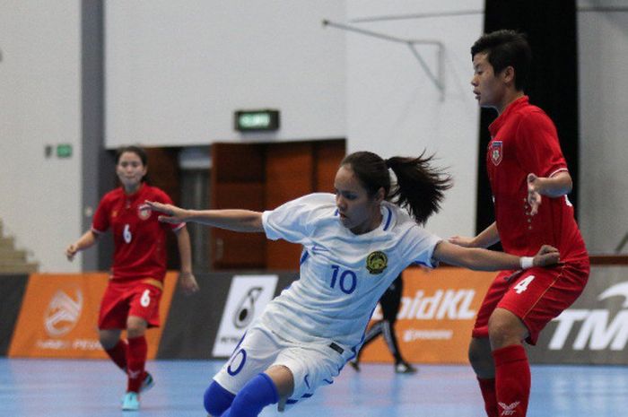 Tim Futsal Putri Malaysia vs Myanmar di laga pembuka SEA Games 2017, Jumat (18/8/2017).