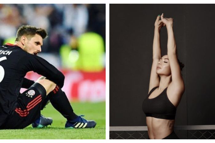 Sven Ulreich (kiri) dan Jennifer Bachdim