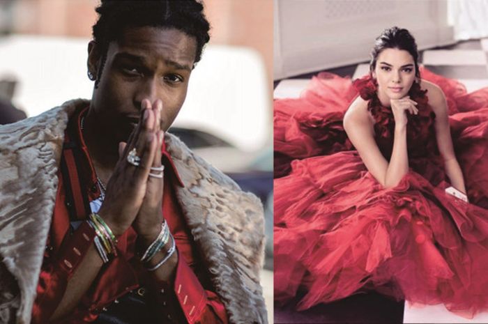 ASAP Rocky (kiri) dan Kendall Jenner