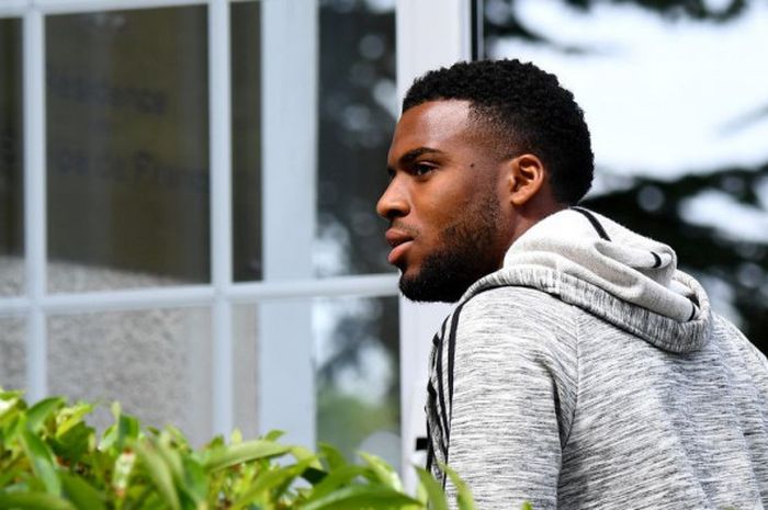 Pemain AS Monaco, Thomas Lemar, tiba di markas latihan timnas Prancis di Clairefontaine pada 29 Mei 2017.