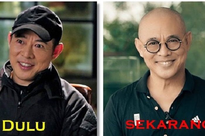 Foto Jet Li dahulu dan sekarang