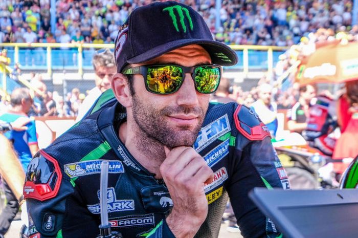 Johann Zarco saat bersiap jelang balapan MotoGP Belanda di Sirkuit Assen, Belanda, Minggu (1/7/2018).