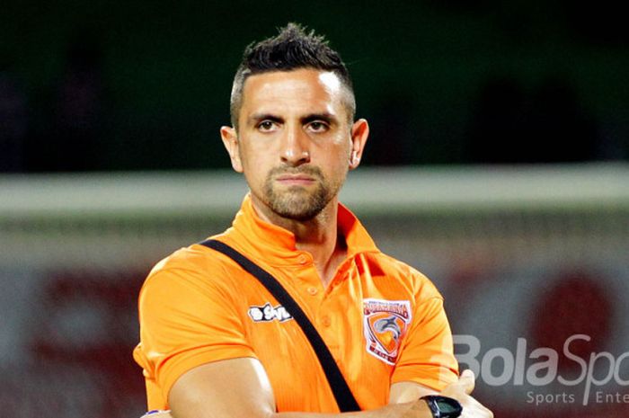 Eks pemain Persija Jakarta, Pedro Javier, saat memperkuat Pusamania Borneo FC.