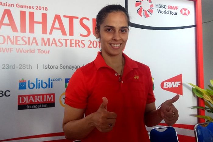 Pebulu tangkis tunggal putri India, Saina Nehwal.