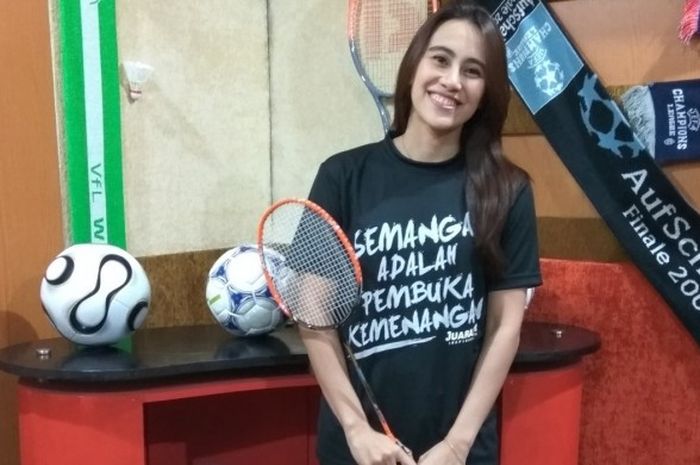 Bellaetrix Manuputty, saat berkunjung ke Kantor JUARA.net dan Tabloid BOLA pada Selasa (18/10/2016)