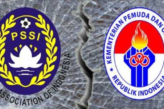 Logo PSSI dan Kemenpora