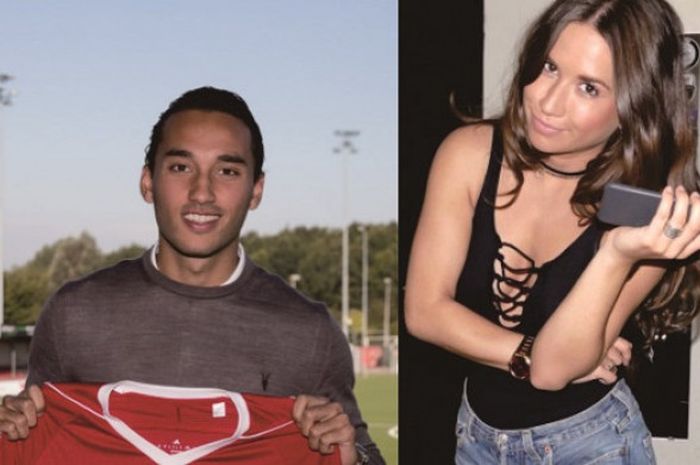 Ezra Walian (kiri) bersama dengan Ylon Louise (kanan)