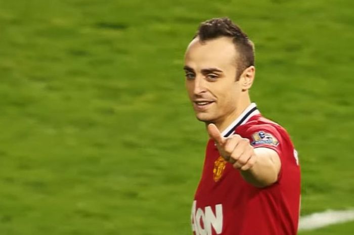 Dimitar Berbatov saat membela Manchester United.