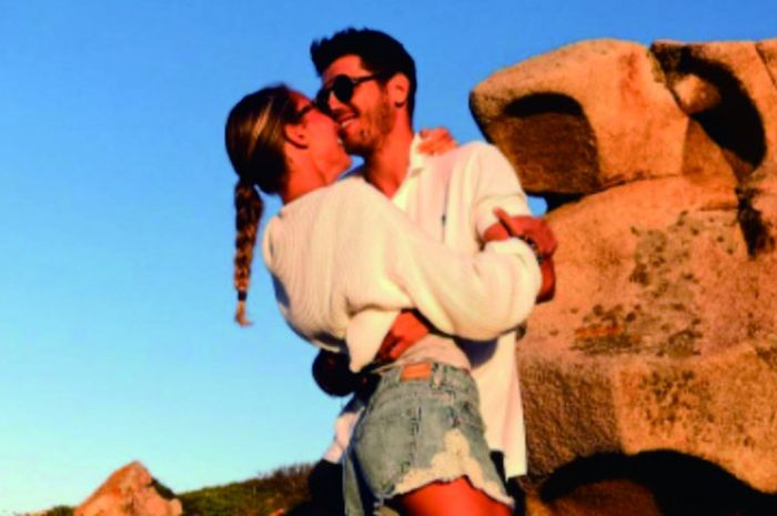 Alvaro Morata bersama istrinya, Alice Campello