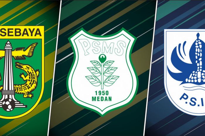 Persebaya, PSMS MEdan, dan PSIS Semarang