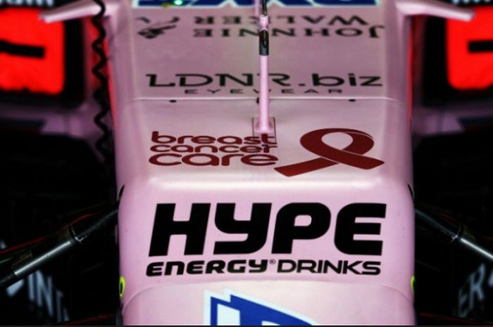 Tim Force India memberi slot yang biasa diisi sponsor kepada yayasan kanker payudara pada F1 GP Amerika Serikat akhir pekan nanti.