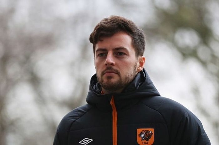 Ryan Mason tiba di Stadion KCOM, di Hull, sebelum Hull City menjamu Crystal Palace pada partai Premier League, 10 Desember 2016.