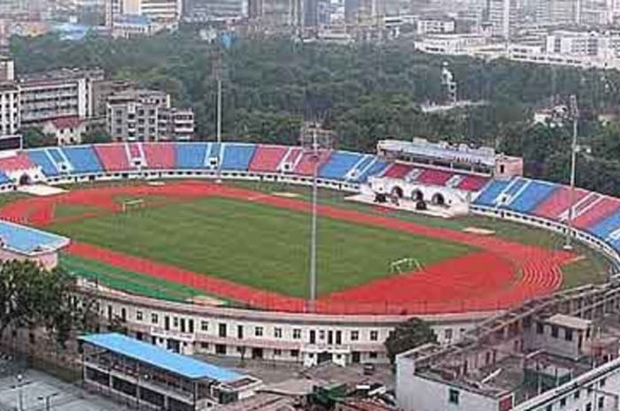 Stadion Xinhua Road Sports Center yang menjadi arena laga antara Wuhan Chufeng Heli kontra tamunya, Shijiazhuang Ever Bright. 