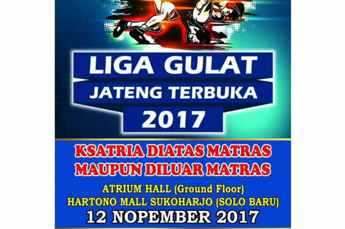 Pamflet Liga Gulat Jateng Terbuka 2017