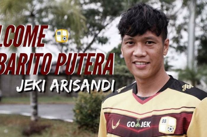 Jeki Arisandi berseragam Barito Putera