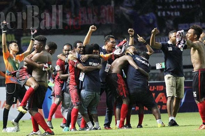 Persipura Jayapura U-19 berhasil mengalahkan Persib Bandung U-19 di Stadion Wibawa Mukti, Selasa (7/11/2017).