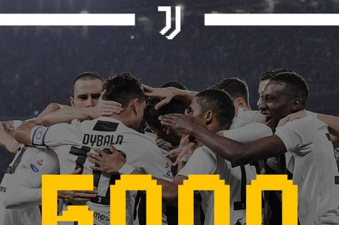 Para pemain Juventus merayakan gol yang dicetak Cristiano Ronaldo dalam laga Liga Italia melawan Torino di Stadion Olimpico Grande Torino, Turin pada 15 Desember 2018.