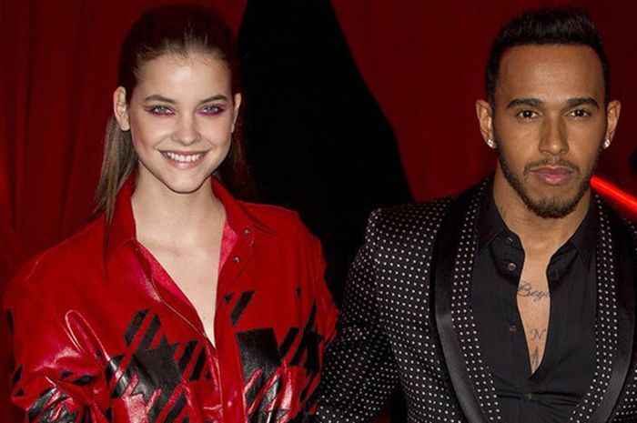 Barbara Palvin (kiri) dan Lewis Hamilton (Kanan).