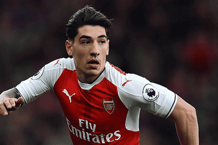 Aksi Hector Bellerin dalam laga Premier League antara Arsenal dan Middlesbrugh di Emirates Stadium, London, Inggris, 22 Oktober 2016. 