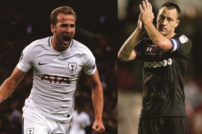 Harry Kane (kiri) dan John Terry (kanan)