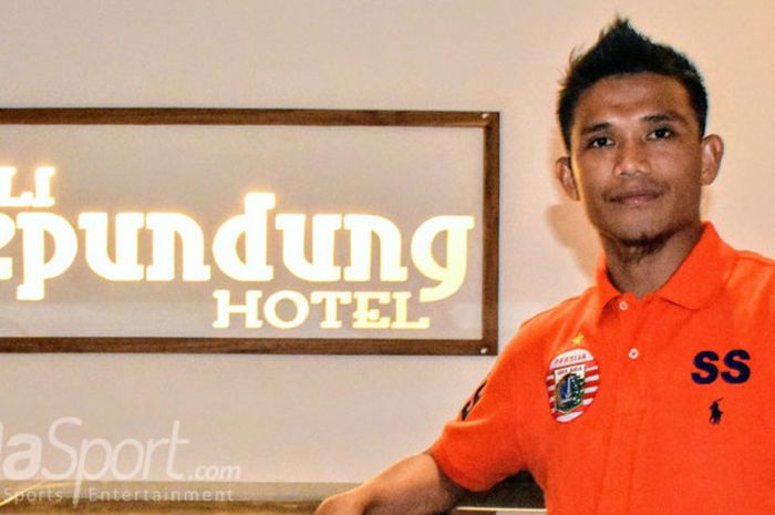 Sandi Darma Sute di Denpasar. Gelandang Persija ini kangen mantan klubnya Bali United.