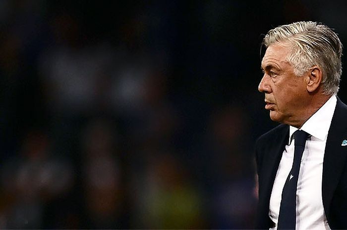 Ekpressi pelatih Napoli, Carlo Ancelotti, saat tim asuhannya melawan Sampdoria dalam laga lanjutan Liga Italia 2018-2019 di Stadion Luigi Ferraris, Genoa, pada 2 September 2018.