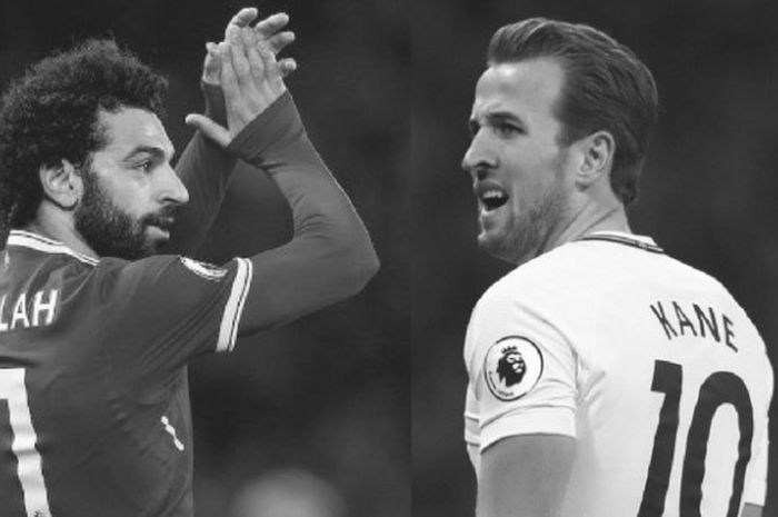  Mohamed Salah (kiri) dan Harry Kane (kanan). 