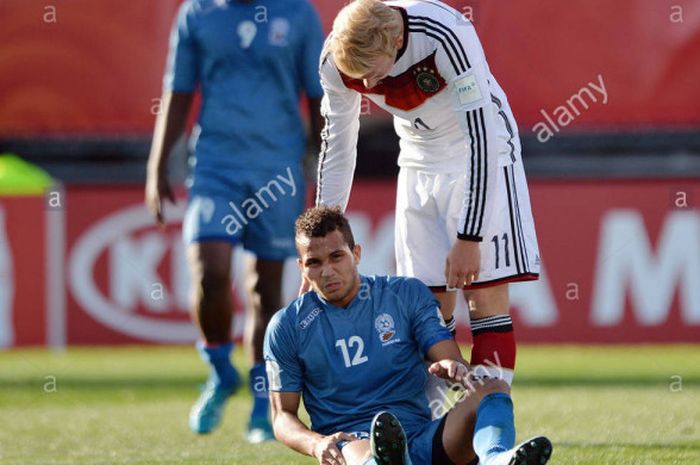 Ratu Waranailu saat melawan timnas Jerman