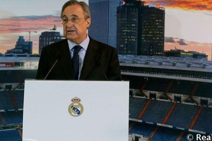 Presiden Real Madrid, Florentino Perez, memberikan komentar soal Ballon d'Or