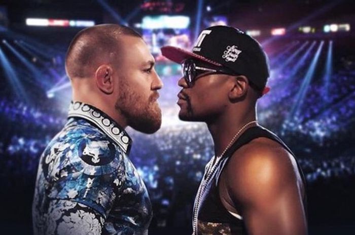 Foto yang diunggah mantan juara kelas bulu UFC, Connor McGregor, pada akun Twitter. Dirumorkan McGregor bakal bertarung dengan Mayweather.