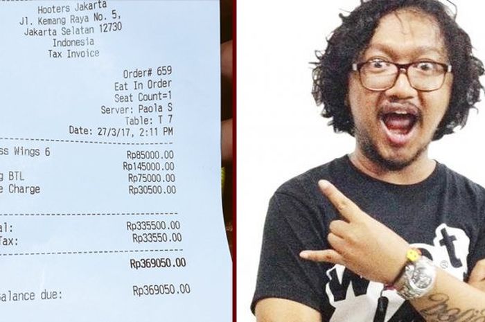 Astaga Nasi Putih di Restoran Hooters Rp 145 Ribu