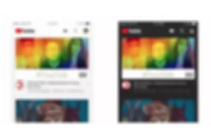 Dark mode YouTube untuk iOS