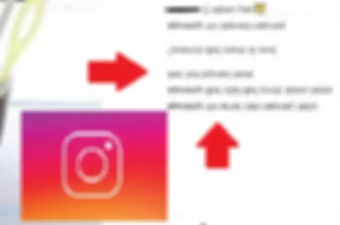 Komentar IG dengan huruf terbalik