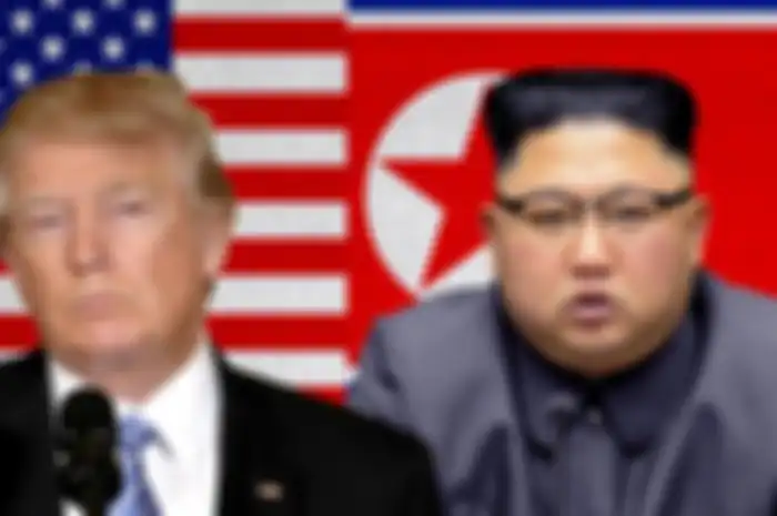 Presiden Amerika Serikat Donald Trump dan Pemimpin Korea Utara Kim Jong Un.