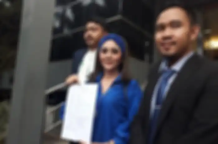 Aida Saskia saat ditemui Grid.ID di Polda Metro Jaya, Jalan Jenderal Sudirman, Jakarta Selatan, Sela